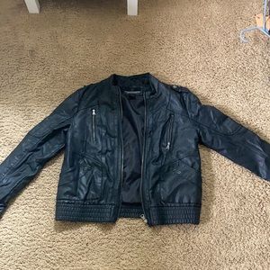 Black leather jacket!